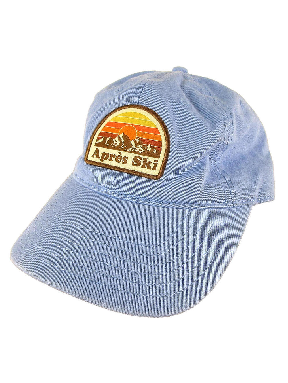 Mighty Fine Unisex Apres Ski Baseball Cap Snap Back One Size Light Blue
